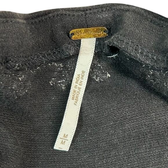 Free People Black Cut-Out Back Mini Dress White Embroidered Lace Dress Medium - Picture 4 of 7